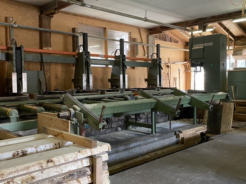 Sägeanlage in der Sägerei