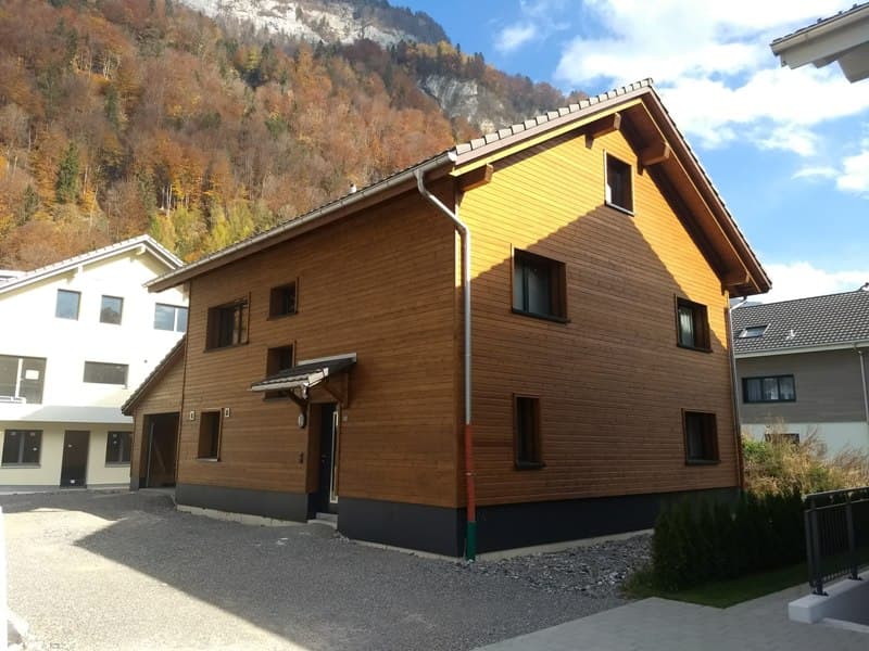 Einfamilienhaus mit Holzfassade
