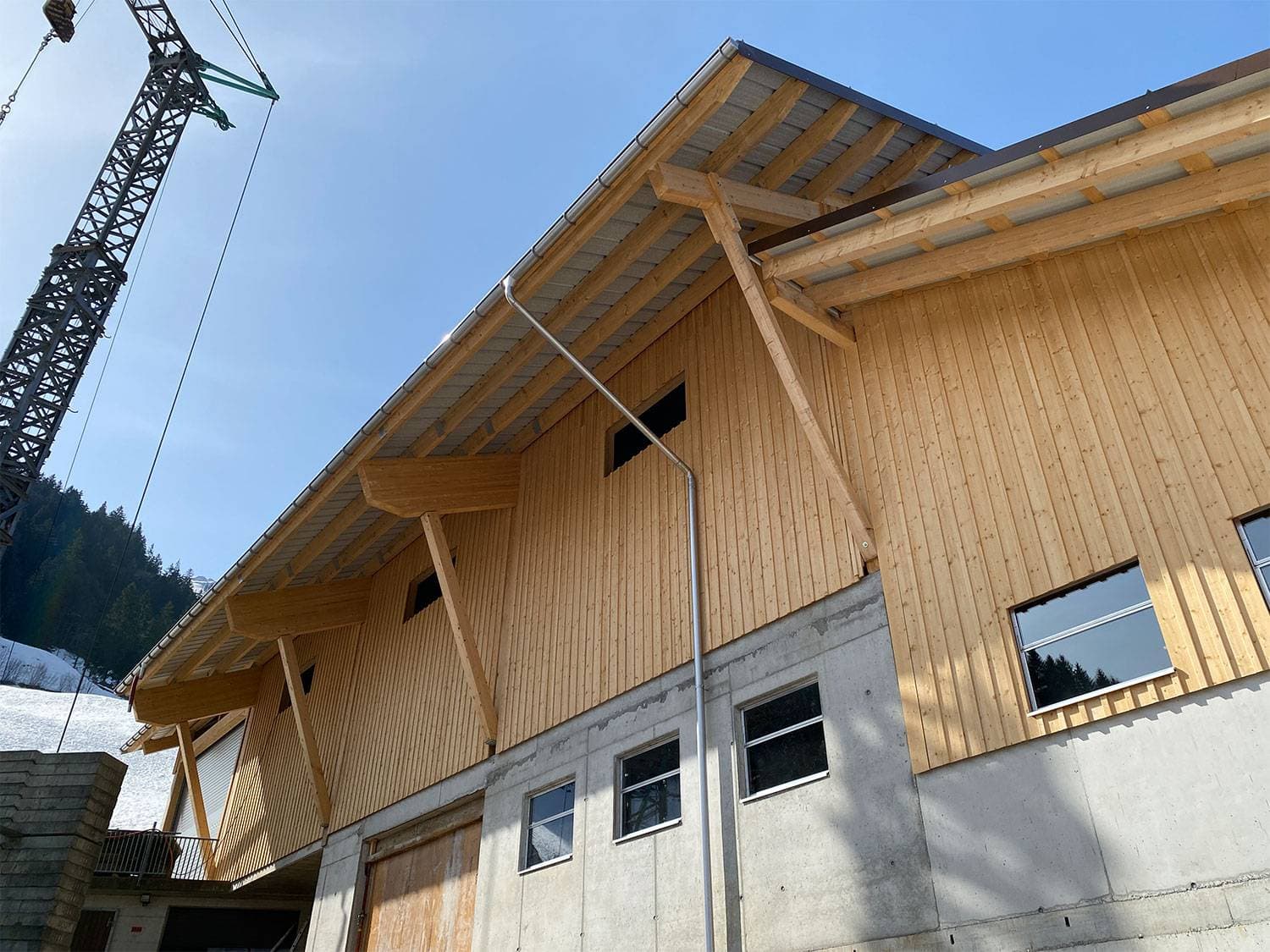 Neubau Stall, Hellberg